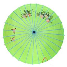 Китайский зонтик салатовый, зонтик гейши 80 см