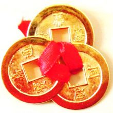 Три монеты в кошелек (золотые монетки)
