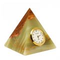 Часы "Пирамида" из оникса 15 см