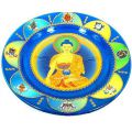 Тарелка - панно фен-шуй "Будда медицины и 8 благоприятных символов" 20см