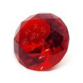 Красный кристалл с мантрой, исполняющей желания  5см