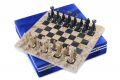 Шахматы 20х20 см, ракушечник мрамор  (подарочная упаковка)