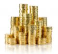 Золотые монеты для денежного дерева Фен-шуй. 200 шт.